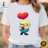 Minion With Heart Bubbles Valentine’s Day T-shirt 2 Minion With Heart Bubbles Valentine’s Day T shirt Tee