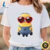 Minions Valentine’s Day Heart Shaped Glasses T Shirt Tee