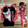 My Cat Is My Valentine All Over Print Leggings Hoodie Set Outfit For 1