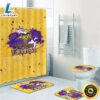 NFL 3d Minnesota Vikings Bath Rugs Set 4pcs Shower Curtain Non-Slip Toilet Lid Cover 3 NFL 3d Minnesota Vikings Bath Rugs Set 4pcs Shower Curtain Non Slip Toilet Lid Cover