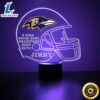 NFL Baltimore Ravens Football Led Sports Fan Lamp