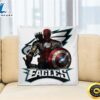 NFL Captain America Thor Spider Man Hawkeye Avengers Endgame Football Philadelphia Eagles Square Pillow