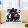 NFL Captain America Thor Spider Man Hawkeye Avengers Endgame Football Seattle Seahawks Square Pillow