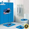 NFL Carolina Panthers 4pcs Bathroom Rugs Set Shower Curtain Toilet Lid Cover Decors 3 NFL Carolina Panthers 4pcs Bathroom Rugs Set Shower Curtain Toilet Lid Cover Decors