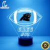 NFL Carolina Panthers Football Led Sports Fan Lamp 5833