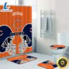 NFL Chicago Bears 4pcs Bathroom Set Shower Curtain Non-Slip Rug Toilet Lid Cover Mat 3d 3 NFL Chicago Bears 4pcs Bathroom Set Shower Curtain Non Slip Rug Toilet Lid Cover Mat 3d
