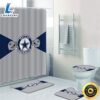 NFL Dallas Cowboys Bathroom Set Shower Curtains Non-Slip Rugs Toilet Lid Cover Mats New 3 NFL Dallas Cowboys Bathroom Set Shower Curtains Non Slip Rugs Toilet Lid Cover Mats New