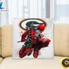 NFL Deadpool Marvel Comics Sports Football Green Bay Packers Square Pillow