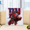 NFL Deadpool Marvel Comics Sports Football New York Giants Square Pillow