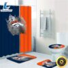 NFL Denver Broncos 4 Pieces Bathroom Rugs Set Shower Curtain Toilet Lid Cover Decor New 3 NFL Denver Broncos 4 Pieces Bathroom Rugs Set Shower Curtain Toilet Lid Cover Decor New