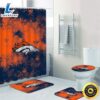 NFL Denver Broncos Bathroom 4pcs Rugs Set Bath Mat Shower Curtain Toilet Lid Cover S�t 3 NFL Denver Broncos Bathroom 4pcs Rugs Set Bath Mat Shower Curtain Toilet Lid Cover St