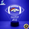 NFL Denver Broncos Football Led Sports Fan Lamp