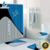 NFL Detroit Lions 4pcs Bathroom Set Shower Curtain Non-Slip Rug Toilet Lid Cover Mat 3 NFL Detroit Lions 4pcs Bathroom Set Shower Curtain Non Slip Rug Toilet Lid Cover Mat