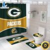 NFL Green Bay Packers 4pcs Bathroom Rug Set Bath Shower Curtain Toilet Lid Cover Mat 3 NFL Green Bay Packers 4pcs Bathroom Rug Set Bath Shower Curtain Toilet Lid Cover Mat