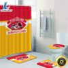 NFL Hot Kansas City Chiefs 4pcs Rugs Set Bath Mat Shower Curtain Toilet Lid Cover Gift 2 NFL Hot Kansas City Chiefs 4pcs Rugs Set Bath Mat Shower Curtain Toilet Lid Cover Gift