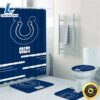 NFL Indianapolis Colts 4pcs Bathroom Rugs Set Shower Curtain Toilet Lid Cover Decor Logo 2 NFL Indianapolis Colts 4pcs Bathroom Rugs Set Shower Curtain Toilet Lid Cover Decor Logo