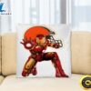 NFL Iron Man Marvel Comics Sports Football Cleveland Browns Square Pillow