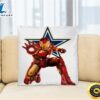 NFL Iron Man Marvel Comics Sports Football Dallas Cowboys Square Pillow