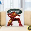 NFL Iron Man Marvel Comics Sports Football New York Jets Square Pillow