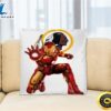 NFL Iron Man Marvel Comics Sports Football Washington Redskins Square Pillow