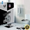 NFL Las Vegas Raiders Shower Curtain 4pcs Toilet Lid Cover Non-Slip Bath Rugs 2 NFL Las Vegas Raiders Shower Curtain 4pcs Toilet Lid Cover Non Slip Bath Rugs