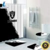 NFL Las Vegas Raiders Shower Curtain 4pcs Toilet Lid Cover Non-Slip Bath Rugs Set 5 2 NFL Las Vegas Raiders Shower Curtain 4pcs Toilet Lid Cover Non Slip Bath Rugs Set 5