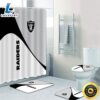 NFL Las Vegas Raiders Shower Curtain 4pcs Toilet Lid Cover Non-Slip Bath Rugs Sets 2 NFL Las Vegas Raiders Shower Curtain 4pcs Toilet Lid Cover Non Slip Bath Rugs Sets