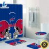 NFL Logo Buffalo Bills Shower Curtain Non-Slip Bath Mat Toilet Lid Cover Rug Bathroom Set 2 NFL Logo Buffalo Bills Shower Curtain Non Slip Bath Mat Toilet Lid Cover Rug Bathroom Set