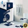 NFL Logo Dallas Cowboys 4pcs Bathroom Rugs Set Bath Shower Curtains Toilet Lid Covers Mat 2 NFL Logo Dallas Cowboys 4pcs Bathroom Rugs Set Bath Shower Curtains Toilet Lid Covers Mat
