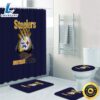 NFL Logo Pittsburgh Steelers 4pcs Bathroom Rugs Set Shower Curtains Toilet Lid Cover Mats 3 NFL Logo Pittsburgh Steelers 4pcs Bathroom Rugs Set Shower Curtains Toilet Lid Cover Mats