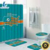 NFL Miami Dolphins Non-Slip Rugs Toilet Lid Cover Bath Mat Shower Curtain 4pcs Set 3 NFL Miami Dolphins Non Slip Rugs Toilet Lid Cover Bath Mat Shower Curtain 4pcs Set
