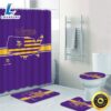 NFL Minnesota Vikings Bath Rugs Set 4pcs Shower Curtain Non-Slip Toilet Lid Cover 33d 3 NFL Minnesota Vikings Bath Rugs Set 4pcs Shower Curtain Non Slip Toilet Lid Cover 33d