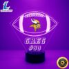 NFL Minnesota Vikings Football Led Sports Fan Lamp 3 NFL Minnesota Vikings Football Led Sports Fan Lamp