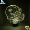 NFL New Orleans Saints Light Up Modern Helmet Nfl Football Led Sports Fan Lamp
