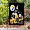 NFL Pittsburgh Steelers Mickey Donald and Pluto Disney Double Sided Printing Garden Flag 2 NFL Pittsburgh Steelers Mickey Donald and Pluto Disney Double Sided Printing Garden Flag