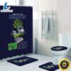 NFL Seattle Seahawks Bathroom Set Shower Curtain Non Slip Rugs Toilet Lid Cover Mat Logo