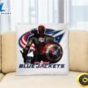 NHL Captain America Thor Spider Man Hawkeye Avengers Endgame Hockey Columbus Blue Jackets Square Pillow 3 NHL Captain America Thor Spider Man Hawkeye Avengers Endgame Hockey Columbus Blue Jackets Square Pillow
