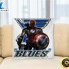NHL Captain America Thor Spider Man Hawkeye Avengers Endgame Hockey St.Louis Blues Square Pillow 3 NHL Captain America Thor Spider Man Hawkeye Avengers Endgame Hockey StLouis Blues Square Pillow