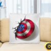 New York Giants NFL Football Captain Americas Shield Marvel Avengers Square Pillow