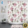 Pink Floral Bathroom Shower Curtain Set Roses Bathroom Decor Valentine Day 3 Pink Floral Bathroom Shower Curtain Set Roses Bathroom Decor Valentine Day