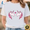 Pink Unicorn Couple Valentine T Shirt Tshirt