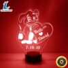 Puppy Love Heart Led Lamp Light Up Heart Lamp Night Light