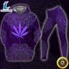 Purple Weed Mandala Hoodie Leggings Set For Women Cannabis Marijuana 420 Weed Shirt Clothing Gifts 1
