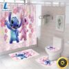 Stitch Bathroom Set Shower Curtain Bath Mat Toilet Lid Cover 2 Stitch Bathroom Set Shower Curtain Bath Mat Toilet Lid Cover