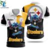 Stitch Favourite NFL Pittsburgh Steelers 3D shirt hoodie polo 3 Stitch Favourite NFL Pittsburgh Steelers 3D shirt hoodie polo