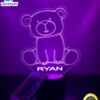 Teddy Bear 3d Lamp Personalized 1