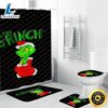 The Grinch Christmas 12 Shower Curtain Non-Slip Toilet Lid Cover Bath Mat - Bathroom Set Fans Gifts 3 The Grinch Christmas 12 Shower Curtain Non Slip Toilet Lid Cover Bath Mat Bathroom Set Fans Gifts