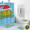 The Grinch Christmas 2 Shower Curtain Non-Slip Toilet Lid Cover Bath Mat - Bathroom Set Fans Gifts 3 The Grinch Christmas 2 Shower Curtain Non Slip Toilet Lid Cover Bath Mat Bathroom Set Fans Gifts