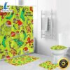 The Grinch Christmas 6 Shower Curtain Non-Slip Toilet Lid Cover Bath Mat - Bathroom Set Fans Gifts 3 The Grinch Christmas 6 Shower Curtain Non Slip Toilet Lid Cover Bath Mat Bathroom Set Fans Gifts