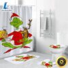 The Grinch Christmas Grinch Cindy Lou Who 3 Shower Curtain Non-Slip Toilet Lid Cover Bath Mat - Bathroom Set Fans Gifts 2 The Grinch Christmas Grinch Cindy Lou Who 3 Shower Curtain Non Slip Toilet Lid Cover Bath Mat Bathroom Set Fans Gifts
